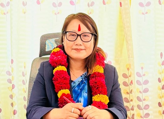 प्रमुख जिल्ला अधिकारी कोपिला राईज्यूको स्वागत कार्यक्रम