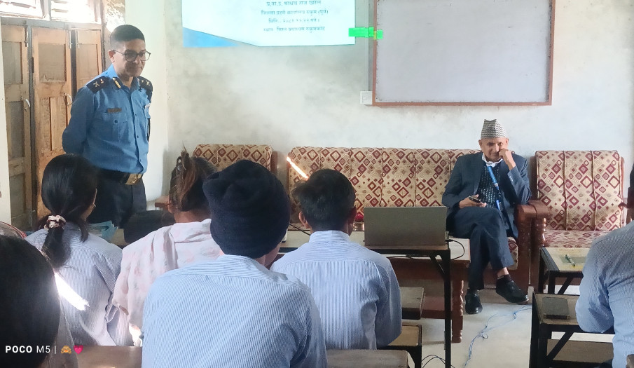 जिल्ला प्रशासन कार्यालय, घरेलु तथा साना उद्योग कार्यालय, पुथा उत्तरगंगा गाउँपालिका, सुरक्षा निकायको संयुक्त अनुगमन टोलीद्वारा तकसेरा बजारमा अनुगमन