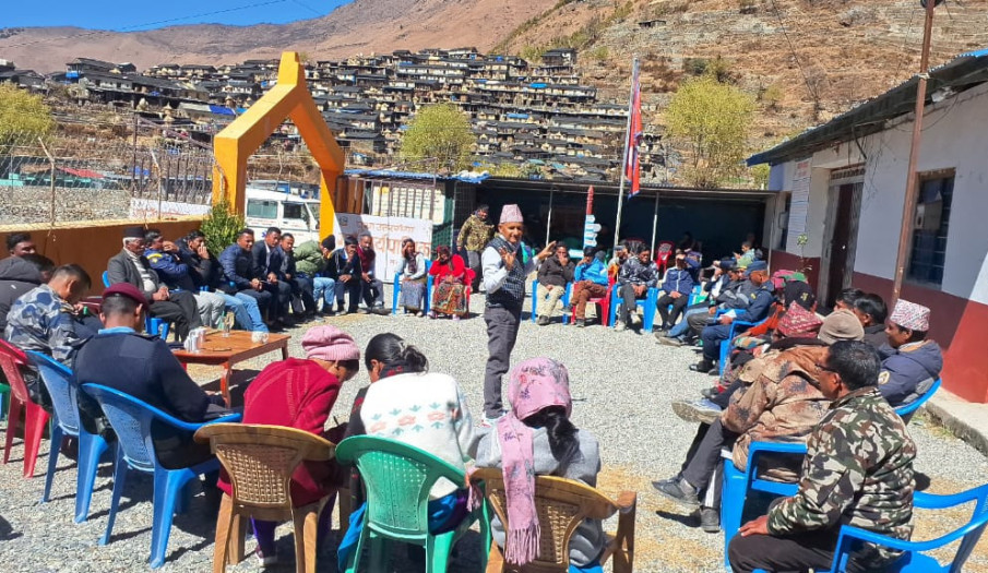 पुथा उत्तरगंगा गाउँपालिकामा लागू औषध नियन्त्रण, सुशासन र सेवा प्रवाह सम्बन्धी अभिमुखिकरण