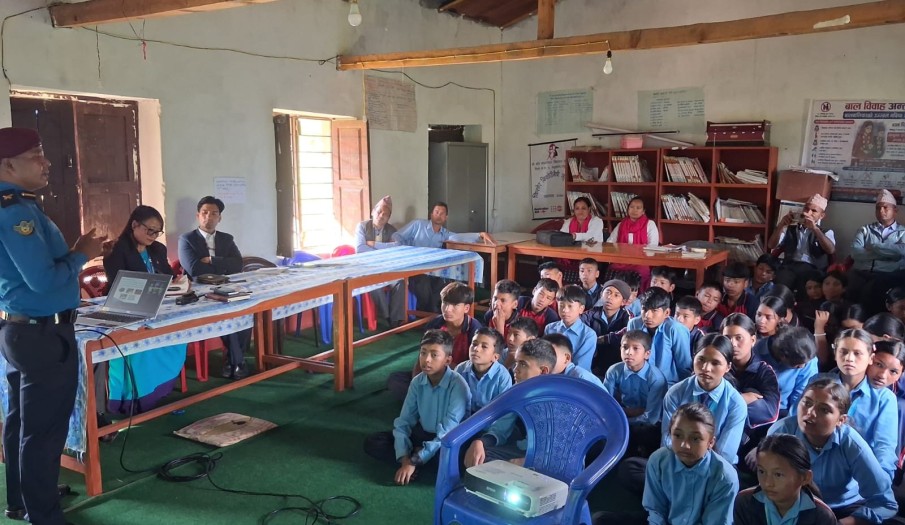 विद्यालय स्तरमा लागु औषध नियन्त्रणका लागि युवा सचेतना कार्यक्रम, श्री कोट मा.वि. रुमालबारा