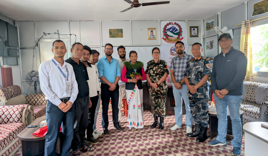 जिल्लास्थित उद्योग वाणिज्य सङ्घका पदाधिकारीहरुबिच छलफल पश्चात