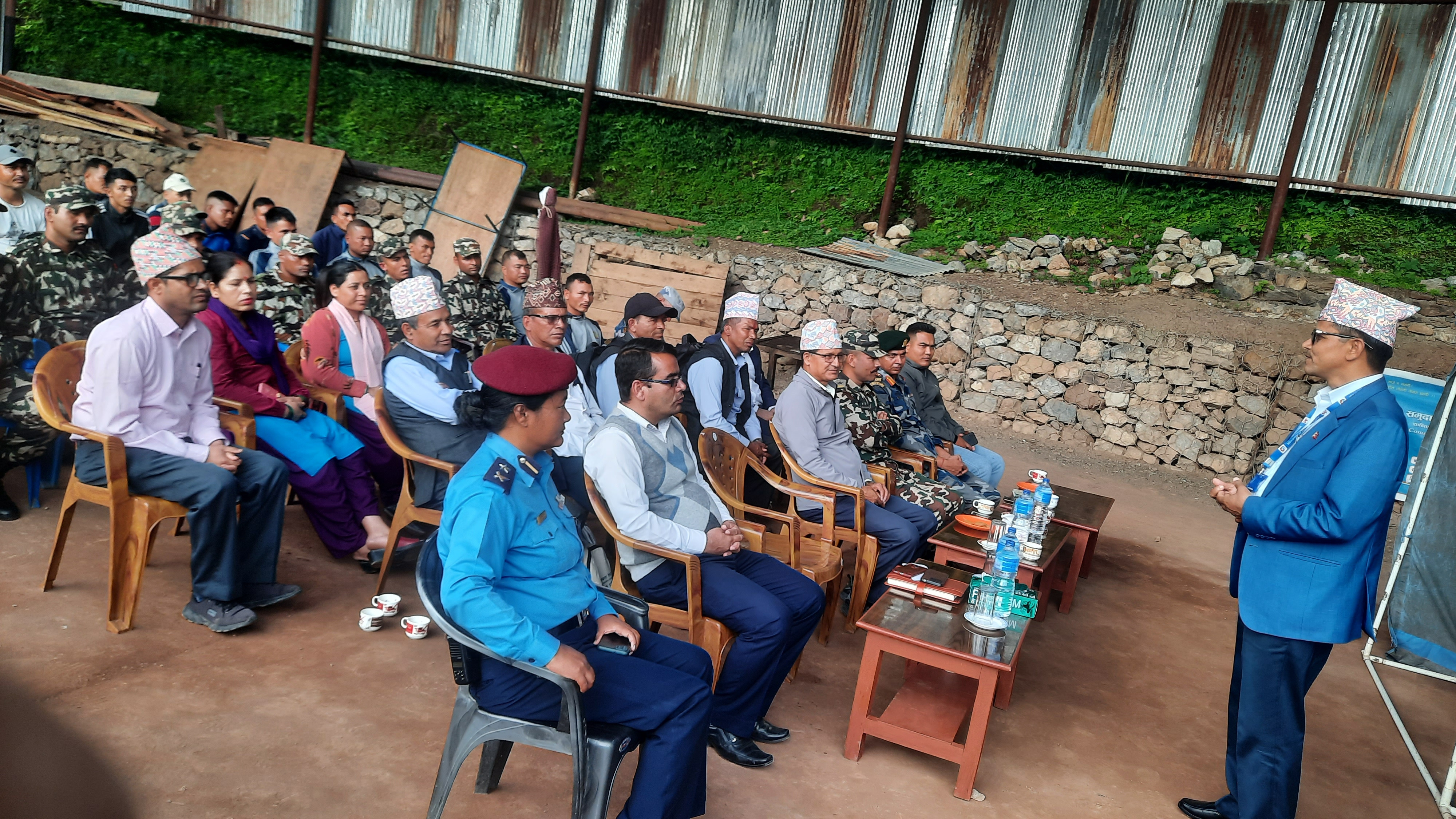 २०८०/०४/०९ गते  World Drowing prevention Day (डुबेर हुने मृत्यु रोकथाम दिवस)मा मन्तव्य राख्दै प्रमुख जिल्ला अधिकारी श्री माधव  प्रसाद शर्मा ज्यू