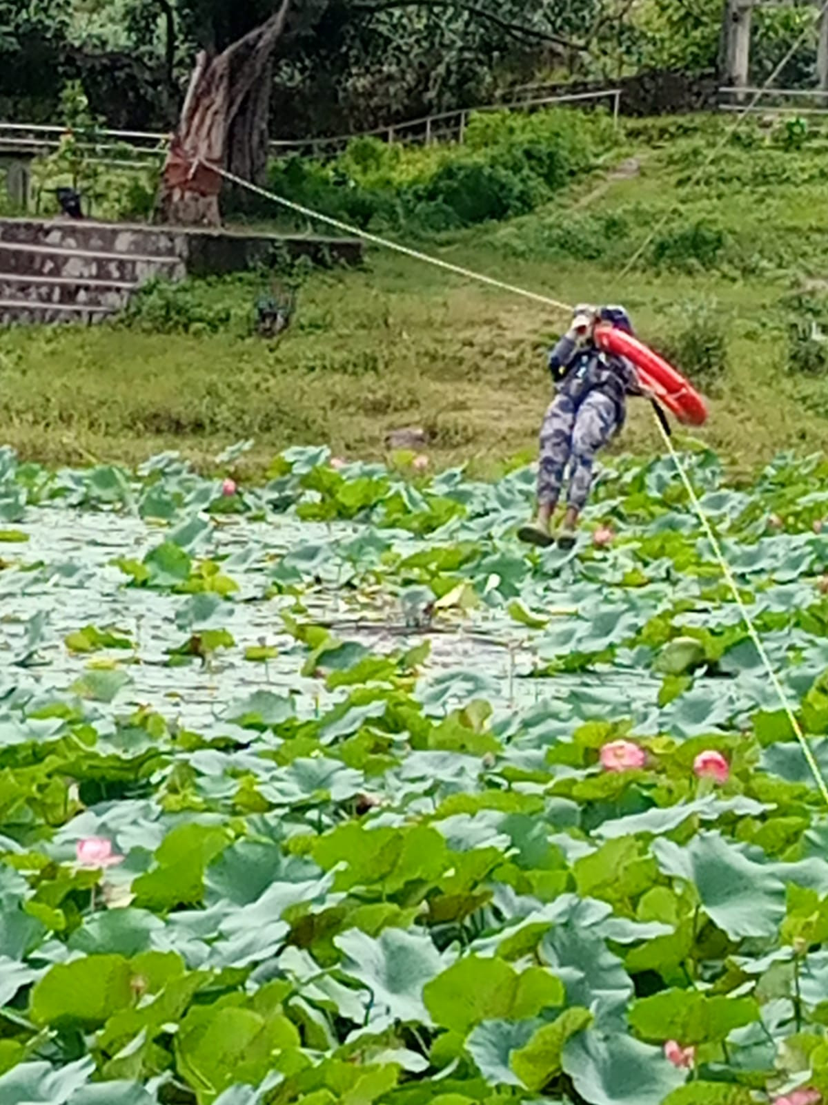 जिल्ला विपद् व्यवस्थापन समिति, रुकुम (पूर्वी भाग)को आयोजनामा आज मिति २०८०/०६/१५ गते रुकुमकोट कमलदहमा विपद् पूर्व तयारी सम्बन्धी कृत्रिम घटना अभ्यास कार्यक्रम