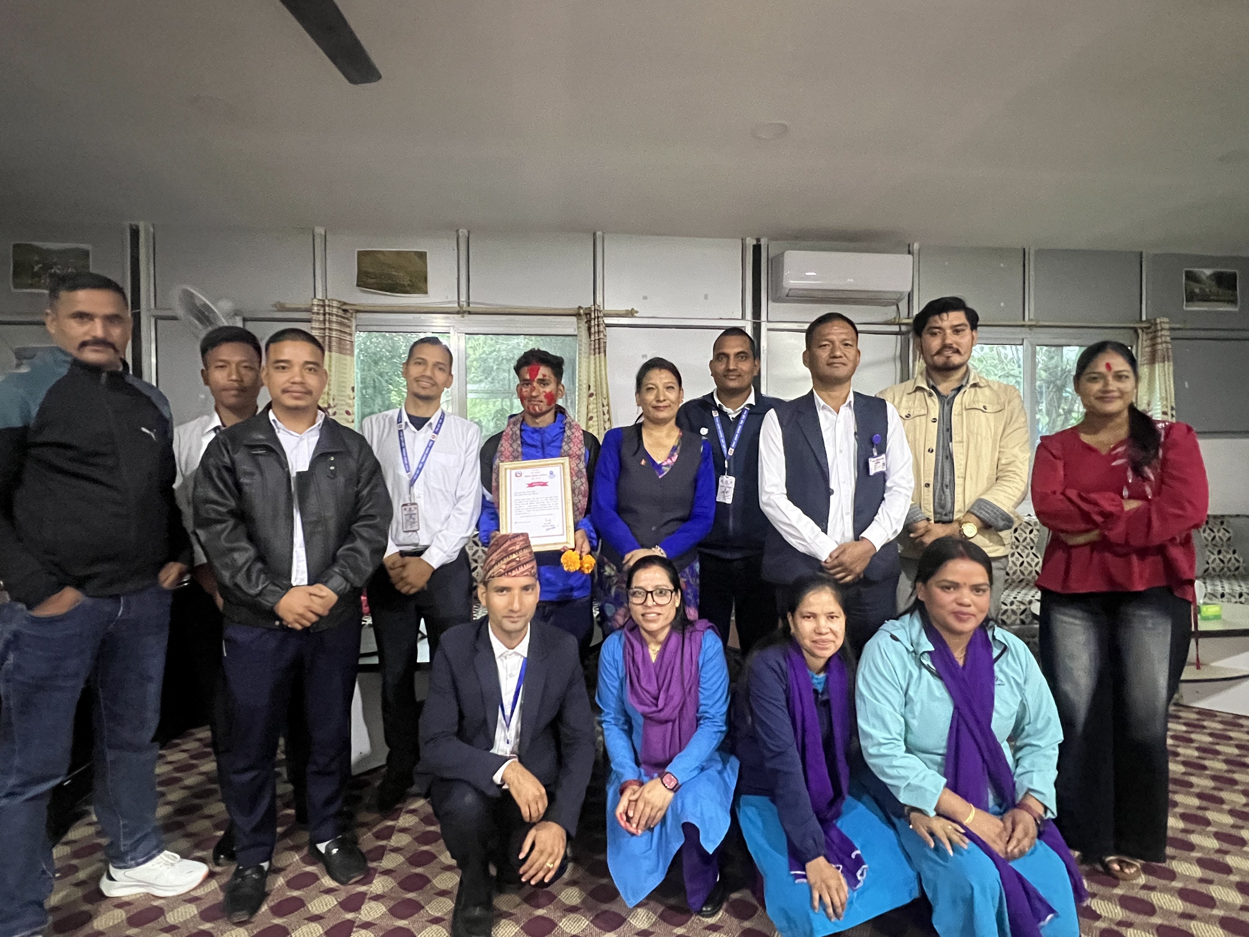 IMT गठन गरी मासिक उत्कृष्ट कर्मचारी सम्मान